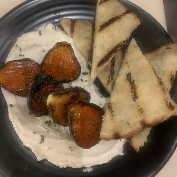 Crossroads Kitchen - Balsamic roasted figs, whipped feta and grilled bread - Vegan Near Me - Las Vegas, Nevada