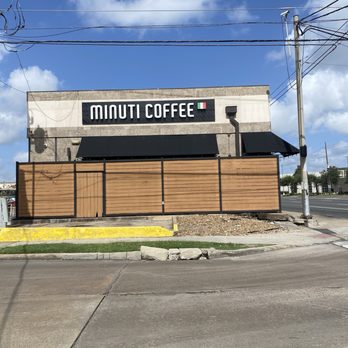 Minuti Coffee - Exterior signage - Coffee & Tea Near Me - Houston, Texas Minuti Coffee - Exterior signage - Coffee & Tea Near Me - Houston, Texas