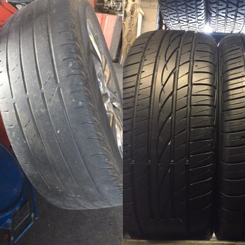 Mike's Tire Shop - My nasty tires on the left, new ones on the right! - Tires Near Me - Glendora, California Mike's Tire Shop - My nasty tires on the left, new ones on the right! - Tires Near Me - Glendora, California