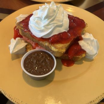 Citrus Cafe - Strawberry Stuffed French Toast (with a side of Nutella) - American Near Me - Janesville, Wisconsin