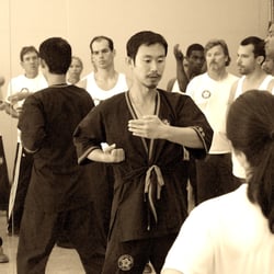 International Academy of WingChun - Students watch and learn from Sifu Paul Wang.