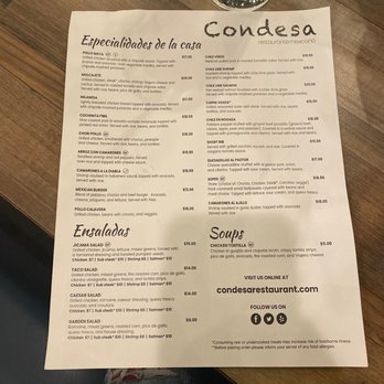 Condesa - Warwick - The menu - Mexican Near Me - West Warwick, Rhode Island Condesa - Warwick - The menu - Mexican Near Me - West Warwick, Rhode Island