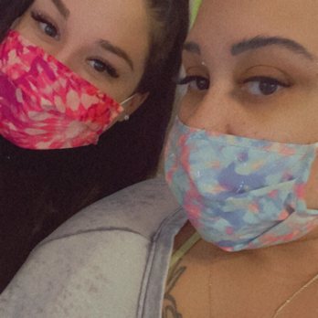 Your Classy Eyes - Me and Frans lashes I got 2d/3D(I'm the one with the yellow hat) Fran got 4d/5d - Eyelash Service Near Me - Brooklyn, New York