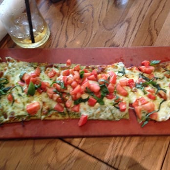 Prasino - Margherita flatbread - New American Near Me - La Grange, Illinois Prasino - Margherita flatbread - New American Near Me - La Grange, Illinois