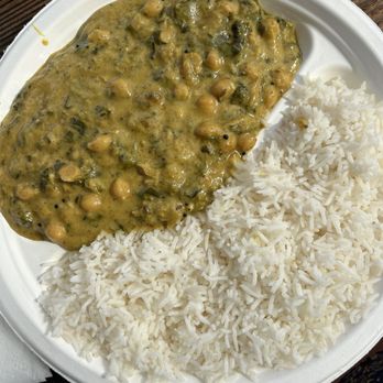 Cafe Turmeric - Chickpeas, spinach and fenugreek - Indian Near Me - Hanalei, Hawaii Cafe Turmeric - Chickpeas, spinach and fenugreek - Indian Near Me - Hanalei, Hawaii
