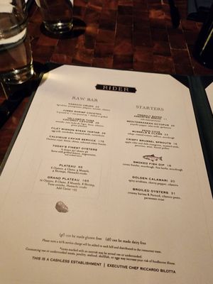 Menu photo 8 Rider Seattle, WA