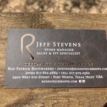 Rod Patrick Bootmakers - So Helpful in choosing correct size. - Shoe Stores Near Me - Fort Worth, Texas Rod Patrick Bootmakers - So Helpful in choosing correct size. - Shoe Stores Near Me - Fort Worth, Texas