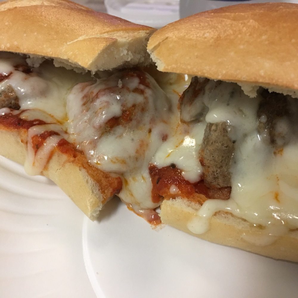 Meatball Parmesan sub Meatball Parmesan sub