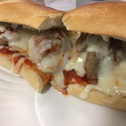 Meatball Parmesan sub Meatball Parmesan sub