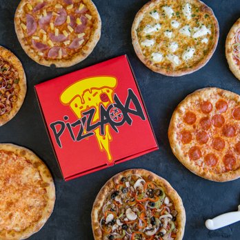 Pizzaoki - a variety of pizzas on a table - Pizza Near Me - Los Angeles, California Pizzaoki - a variety of pizzas on a table - Pizza Near Me - Los Angeles, California