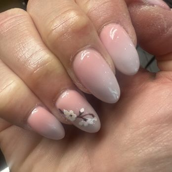 Envy Nails And Spa - Acrylic fill with Ombré Gel Nail Polish along with Design - Nail Salons Near Me - San Diego, California Envy Nails And Spa - Acrylic fill with Ombré Gel Nail Polish along with Design - Nail Salons Near Me - San Diego, California