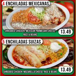 Don Pedro Mexican Food - I prefer Enchiladas Mexicanas. Messed up- ordered Suizas. Tastes like enchiladas that I've made- just average lol. Plasticky chz not mozz