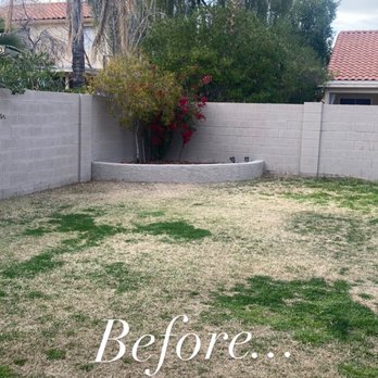 Synthetic Grass Masters - Back yard before - Artificial Turf Near Me - Scottsdale, Arizona Synthetic Grass Masters - Back yard before - Artificial Turf Near Me - Scottsdale, Arizona