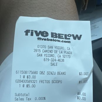 Five Below - Discount Store Near Me - San Ysidro, California