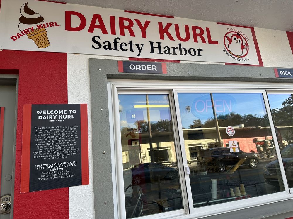 DAIRY KURL Updated August 2024 310 Main St, Safety Harbor, Florida Ice Cream & Frozen