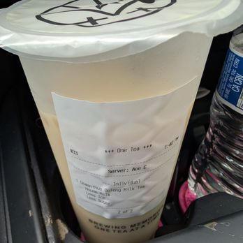 One Tea - As tall as my water bottle - Bubble Tea Near Me - Temple City, California