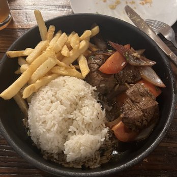 Aji Peruvian Cuisine - Beef meal - Peruvian Near Me - Long Beach, California