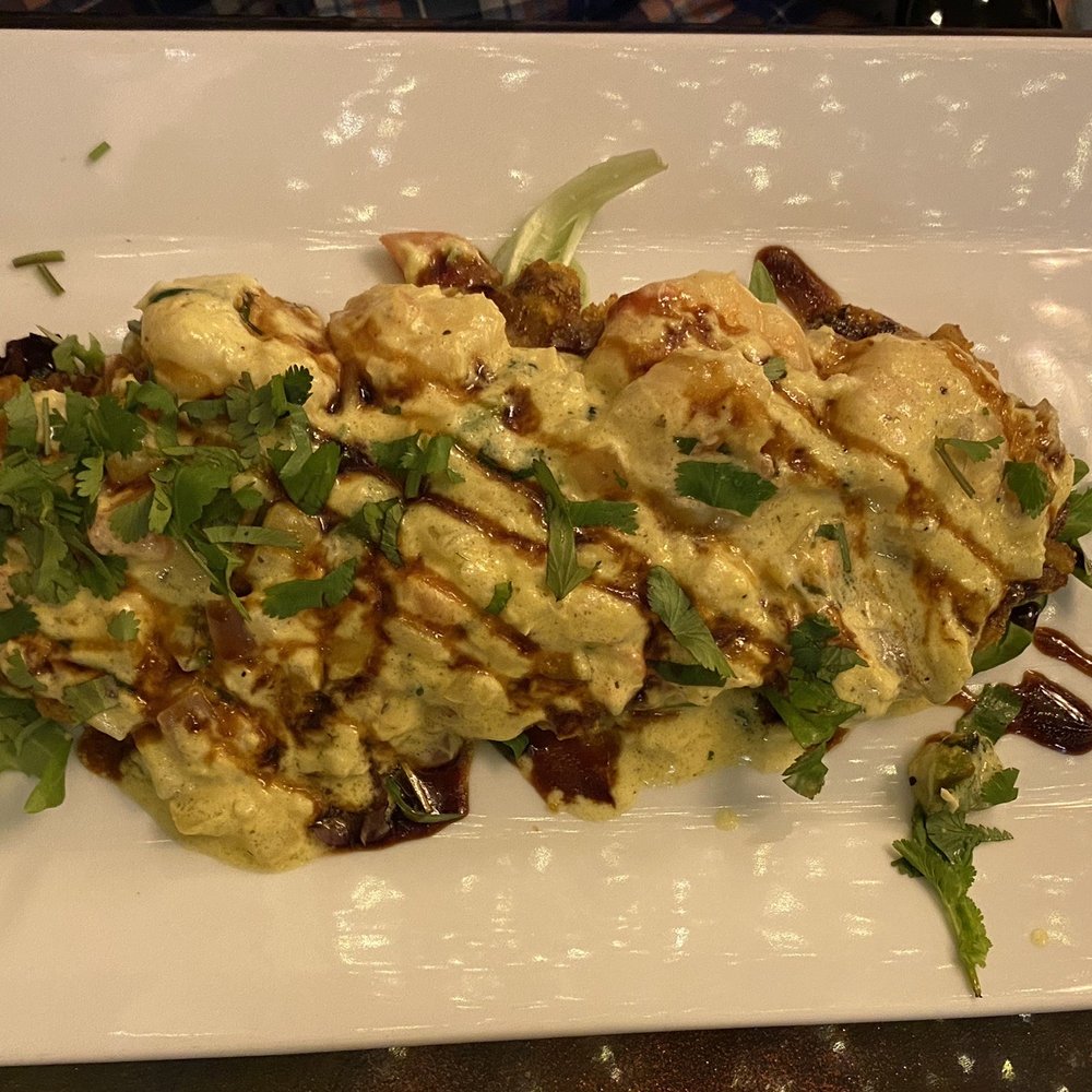 Mayas - Seafood Tostones Plate - Latin American Near Me - New Orleans, Louisiana