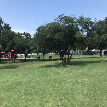 Sycamore Spray Ground - View from parking lot: Playground on left, splash pad on right - Playgrounds Near Me - Fort Worth, Texas Sycamore Spray Ground - View from parking lot: Playground on left, splash pad on right - Playgrounds Near Me - Fort Worth, Texas