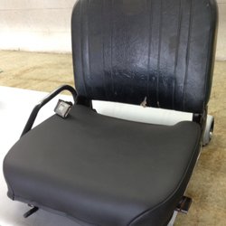 Hemet Auto Upholstery - Forklift cushion (a) - after