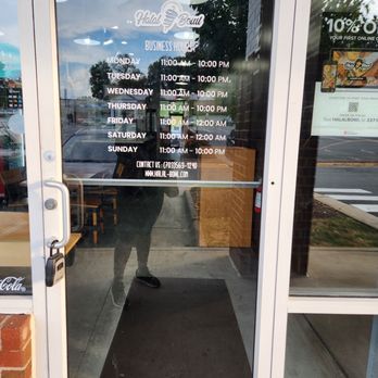 Halal Bowl - Hours on door - Mediterranean Near Me - Falls Church, Virginia