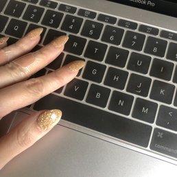 Excuse my band aids. This was a week after my mani was done
