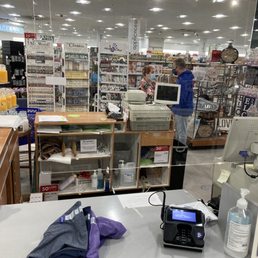 Cashiers were all chatting away