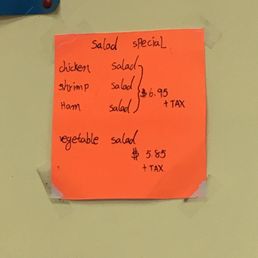 They offer salads FYI They offer salads FYI