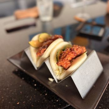 Blue Wasabi Sushi and Martini Bar - Korean Fried Chicken Bao Bun - Sushi Bars Near Me - Gilbert, Arizona Blue Wasabi Sushi and Martini Bar - Korean Fried Chicken Bao Bun - Sushi Bars Near Me - Gilbert, Arizona