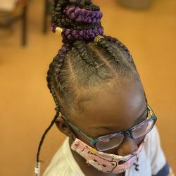 Faso African Braiding And Beauty - No knots cornrows