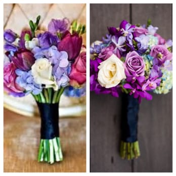 Matteson's Florist - Asked Leah for bouquet like one on left using our wedding colors AND w/n budget. Surpassed our expectations w/ bouquet on right. - Florists Near Me - Encinitas, California Matteson's Florist - Asked Leah for bouquet like one on left using our wedding colors AND w/n budget. Surpassed our expectations w/ bouquet on right. - Florists Near Me - Encinitas, California
