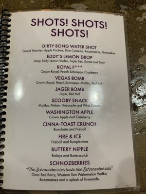 Menu photo 2 Shenaniganz Greenville, TX