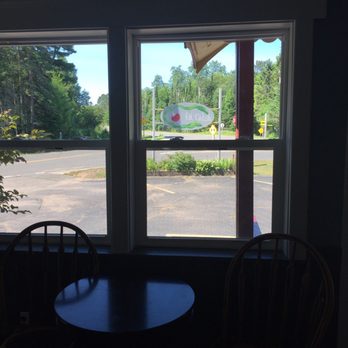 The Fat Radish - Outside patio dining (as seen they windows of indoor dining area) - Breakfast & Brunch Near Me - Cornucopia, Wisconsin