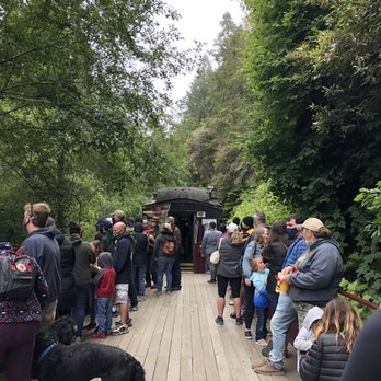Skunk Train - On the open air car. - Tours Near Me - Fort Bragg, California Skunk Train - On the open air car. - Tours Near Me - Fort Bragg, California