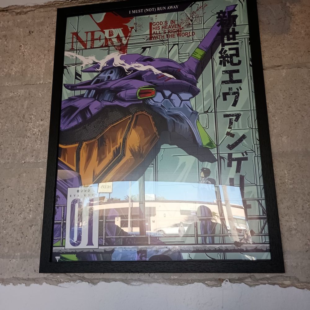 Anime art on the wall