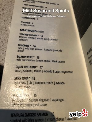 Menu photo 3 Mist Wine Bar and Tapas Orlando, FL Menu photo 3 Mist Wine Bar and Tapas Orlando, FL