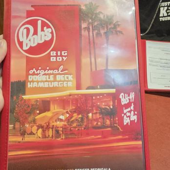 Bob’s Big Boy - Menu cover - American Near Me - Burbank, California