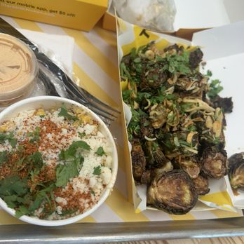 Starbird Chicken - Crispy Thai Brussels Sprouts and Elote Street Corn - Chicken Shop Near Me - Torrance, California Starbird Chicken - Crispy Thai Brussels Sprouts and Elote Street Corn - Chicken Shop Near Me - Torrance, California