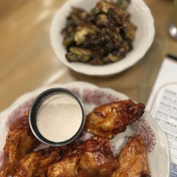 Leroy Fox - South End - Chicken wings Brussels Sprouts with Bacon - Southern Near Me - Charlotte, North Carolina Leroy Fox - South End - Chicken wings Brussels Sprouts with Bacon - Southern Near Me - Charlotte, North Carolina