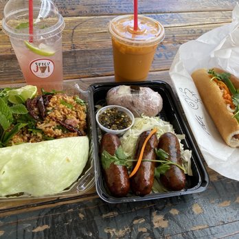 Spicy Joi - Nam Khao (Crispy Rice Salad with Nem), Lao Sausage Combo, BBQ Lemongrass Pork Sandwich - Sandwiches Near Me - Concord, California Spicy Joi - Nam Khao (Crispy Rice Salad with Nem), Lao Sausage Combo, BBQ Lemongrass Pork Sandwich - Sandwiches Near Me - Concord, California