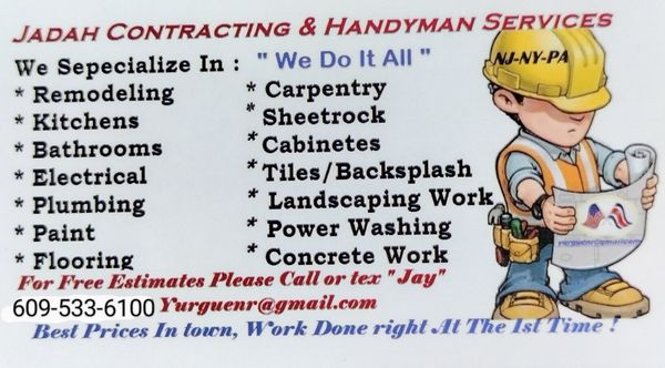 Jadah Contracting & Handyman Services Logo