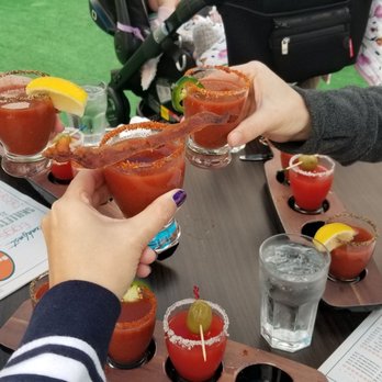 Broken Yolk Cafe - Bloody Mary flight did not disappoint! - Breakfast & Brunch Near Me - Fullerton, California Broken Yolk Cafe - Bloody Mary flight did not disappoint! - Breakfast & Brunch Near Me - Fullerton, California