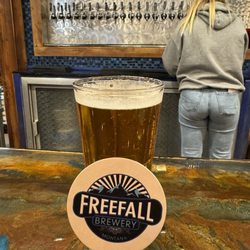 Audrey’s Pizza Oven & FreeFall Brewery - Beer & coaster