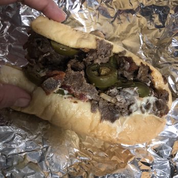Philly Steak & Wings - Cheese Small Philly Steak with jalapeño cheese and mushrooms and bacon - Sandwiches Near Me - Mesa, Arizona