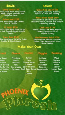 Menu photo 5 Phoenix Phresh Glendale, AZ