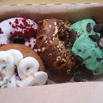 Hurts Donut - Our selection...red velvet, snickers, mint oreo and birthday cake - Donuts Near Me - Frisco, Texas Hurts Donut - Our selection...red velvet, snickers, mint oreo and birthday cake - Donuts Near Me - Frisco, Texas