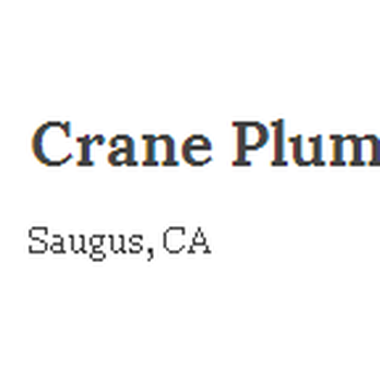 Crane Plumbing Service - Plumbing Near Me Crane Plumbing Service - Plumbing Near Me