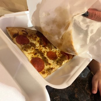 Mama Mia Pizzeria - Slice of pepperoni and sausage pizza - Italian Near Me - Myrtle Beach, South Carolina Mama Mia Pizzeria - Slice of pepperoni and sausage pizza - Italian Near Me - Myrtle Beach, South Carolina