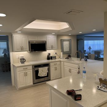 Volt Pro Electrical Services - Kitchen remodel with recess, under cabinet and cove lighting. - Electricians Near Me