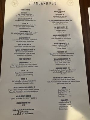 Menu photo 3 The Standard Pub Modesto, CA